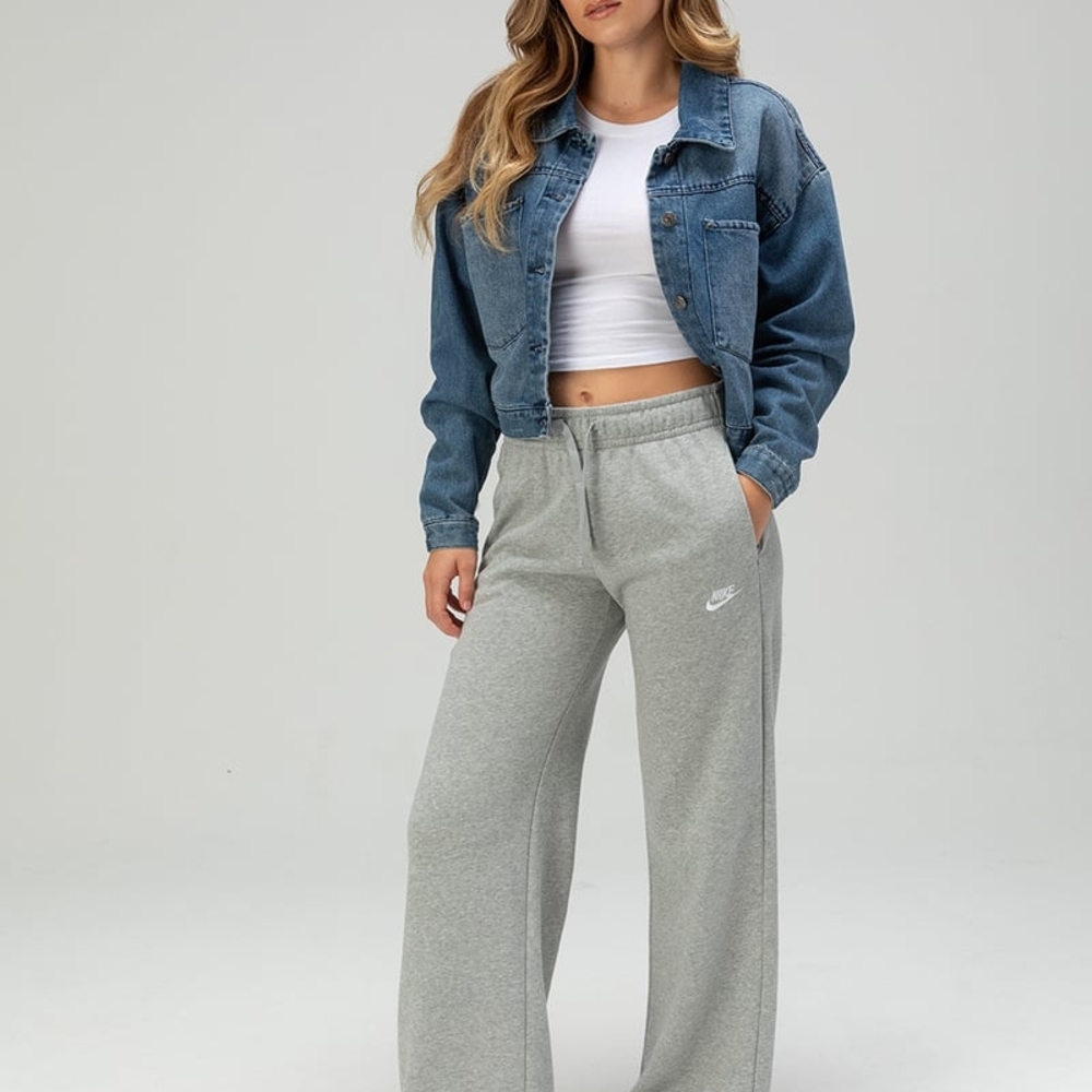 NIKE Sportswear Club Fleece Womens Wide Leg Pants Size XXL